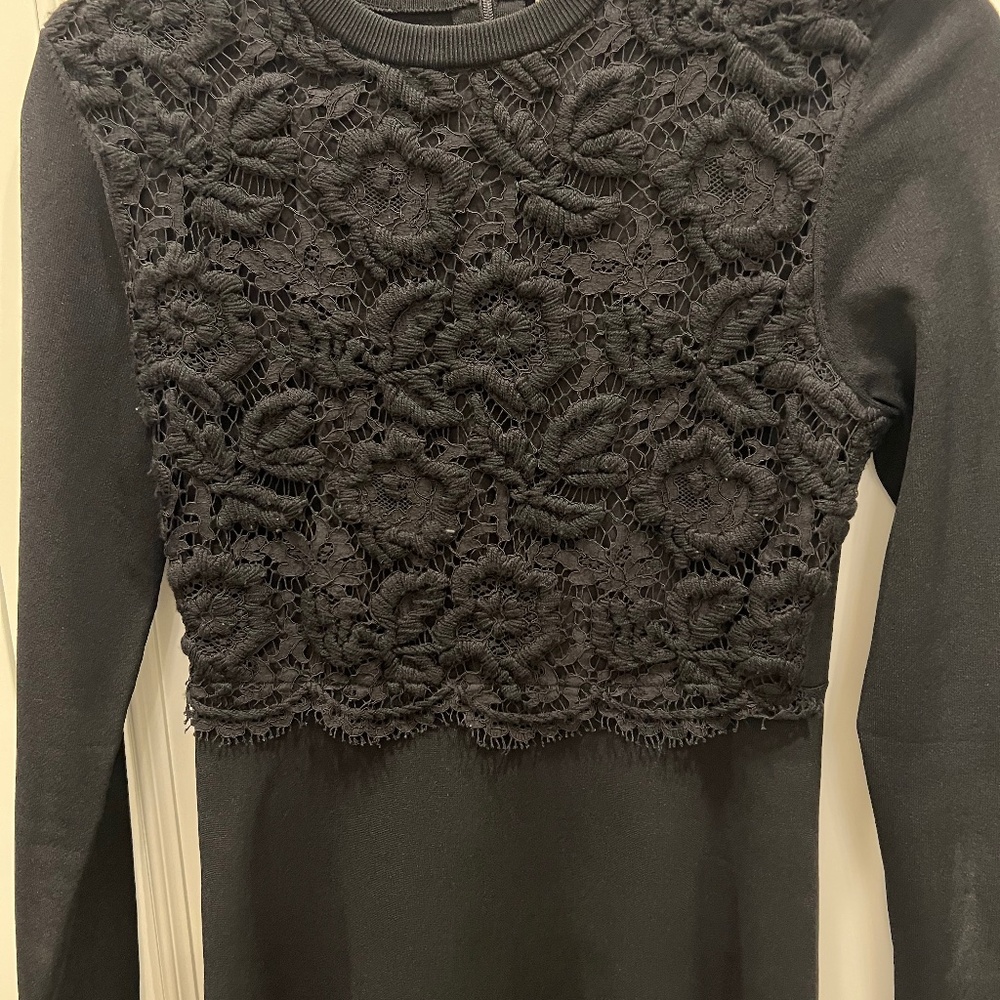 Valentino knit dress with floral overlay ***FREE shipping****